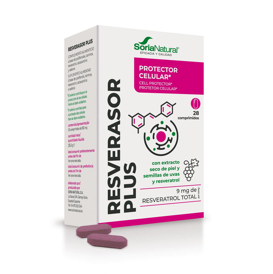 RESVERASOR PLUS. Juodųjų vynuogių ekstraktas su resveratroliu, astaksantinu ir selenu, 28 tab.