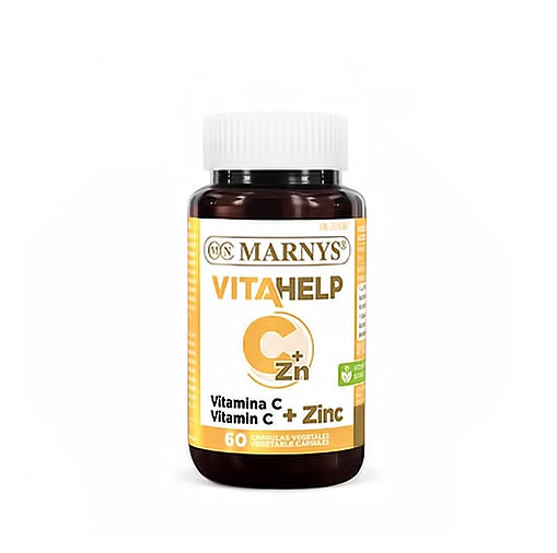 VITAHELP VITAMINAS C + CINKAS. Maisto papildas imuninei sistemai, 60 kaps.